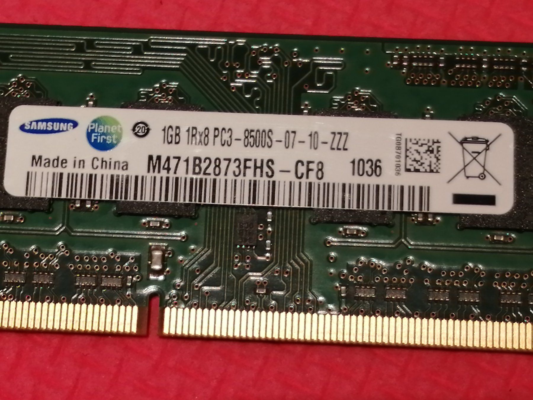 Samsung Memoria / RAM: SPEICHER RAM 1 GB PC3 LAPTOP – Usato da Zürich venduto da Finale7 3