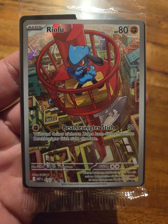 Riolu 010 Blackstar Promo pokemon Mega Enteicklung (Gebraucht) in ...
