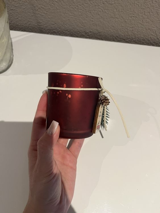 Migros Toutes les décorations: Windlicht Kerzenhalter rot Deko – D'occasion à Gretzenbach par tiaara_ 2