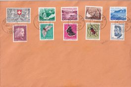 Brief mit Pro Juventute und Pro Patria Satz 1953 o. Adresse