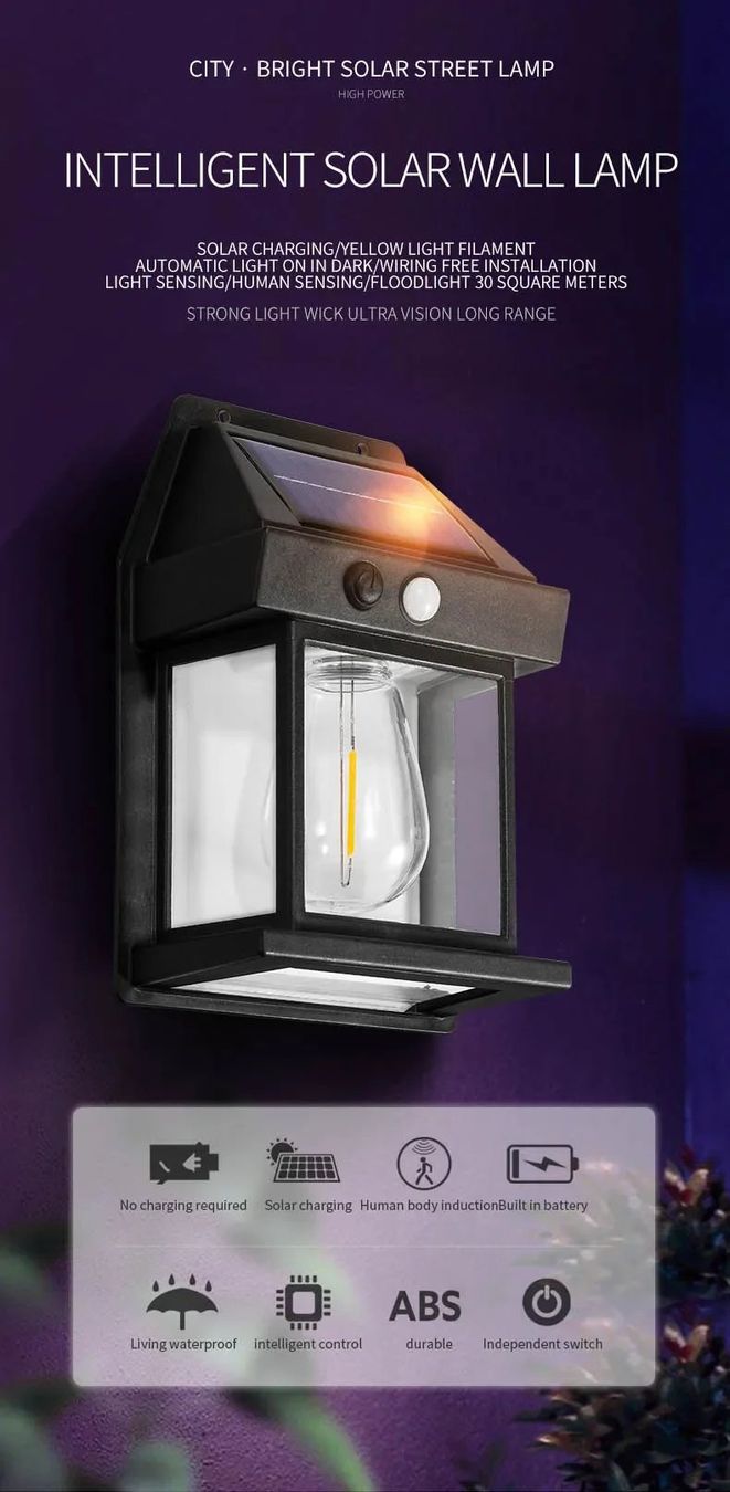 Lampade: NEU Solar Wandleuchte Sensor / Lampe murale solaire – Nuovo e nell'imballaggio originale da Isérables venduto da Wishlist 1