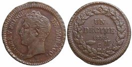 Monaco, Honoré V, Décime 1838 C (004)