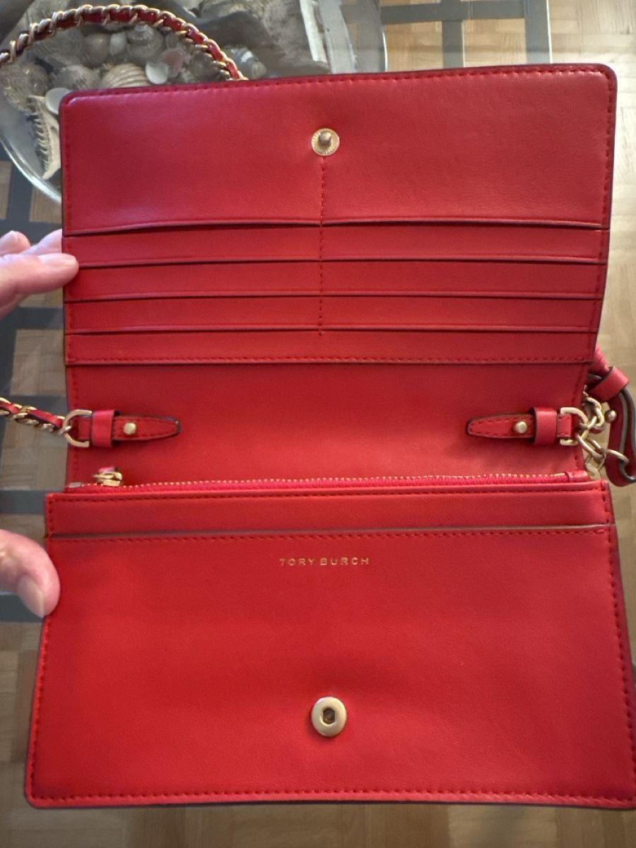 Tory Burch Borse da donna: Tory Burch Red Quilted Leather Shoulder Bag – Nuovo (secondo la descrizione) da Fällanden venduto da emilyeheim 3