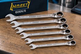 Hazet Ratschenringschlüssel Set 606N/6 6-teilig neu