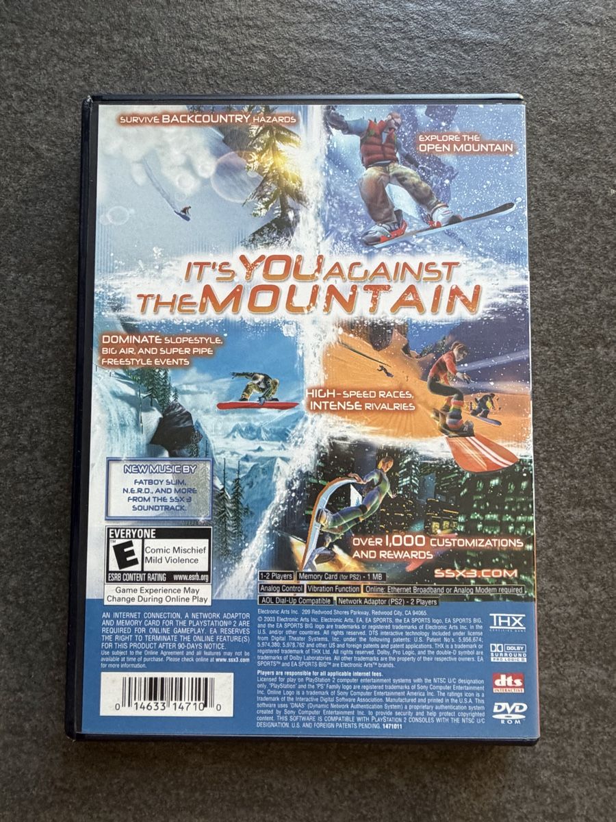 Sony Giochi: SSX 3 PS 2 NTSC – Usato da Zürich venduto da cENS0R 1