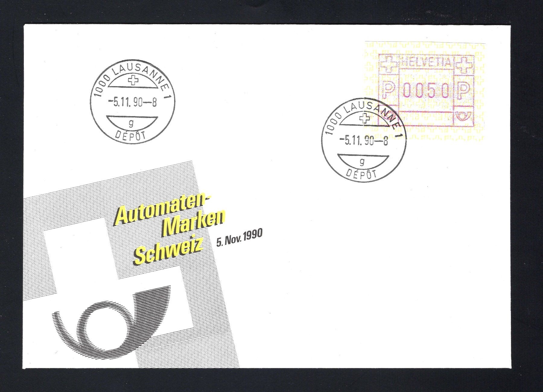 Buste & buste per spedizione: ATM Typ 8A, Brief mit ETSt 5.11.1990 – Usato da Wädenswil venduto da Passion51
