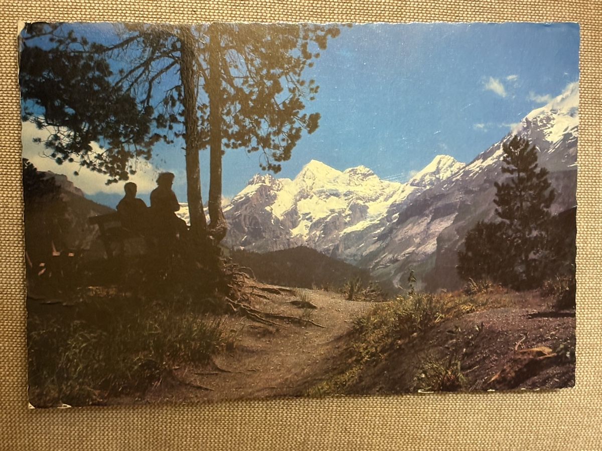 Cartoline postali: AK von Bergpanorama bei Kandersteg – Usato da Rümlang venduto da Kartenpost1