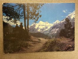 AK von Bergpanorama bei Kandersteg