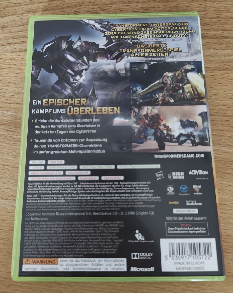 Giochi: Transformers: Untergang von Cybertron | Xbox 360 – Usato da Sargans venduto da ser_pl58 2
