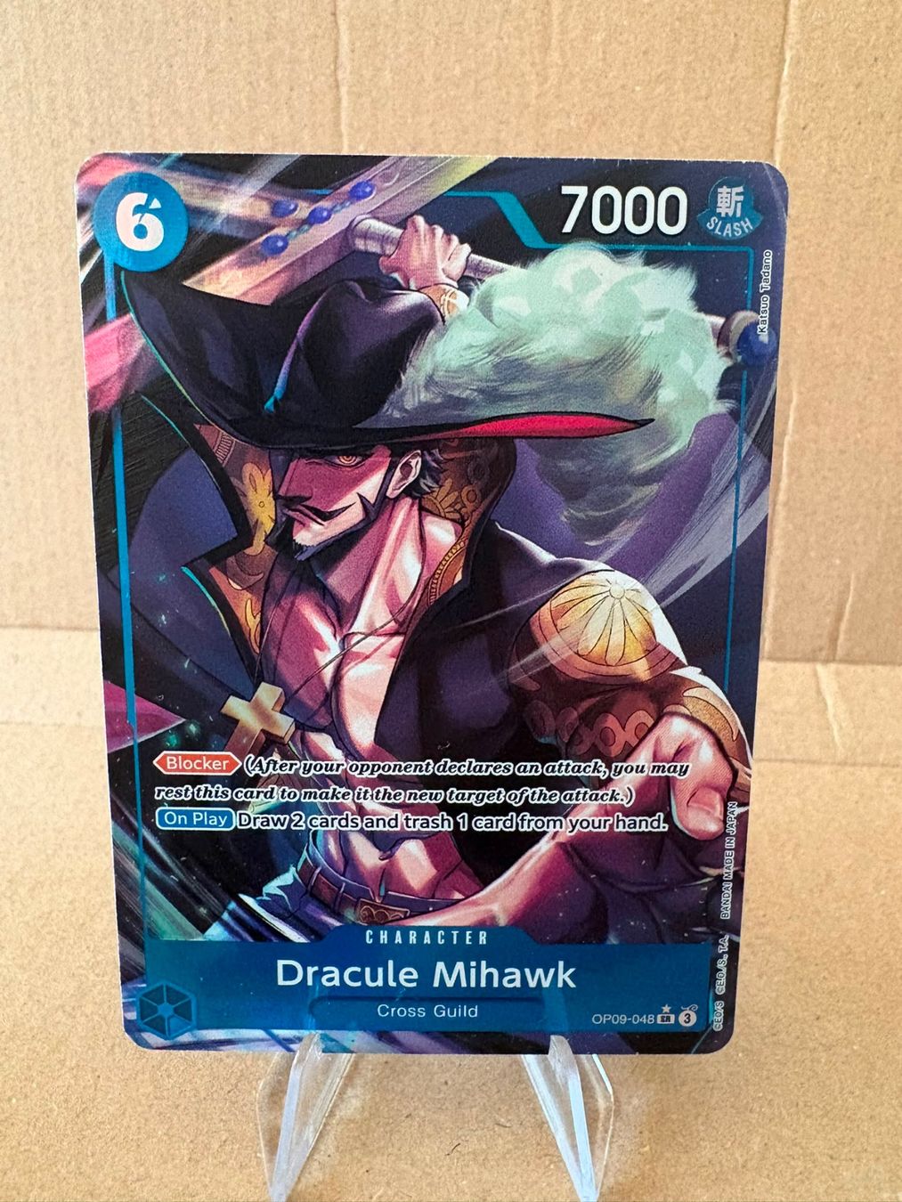 Bandai Cartes à collectionner: One Piece TCG - OP09-048 Dracule Mihawk – Neuf (Voir description) à Birsfelden par alex4127