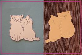 Katzen -  Stanzschablonen