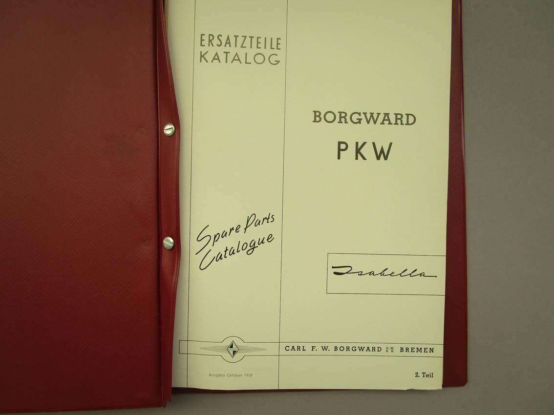 Bücher: Borgward Teileordner Teil 1+2 – Gebraucht aus Arlesheim von Prohof 2