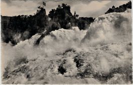 SH 15 Foto-AK Rheinfall Restaurant Schloss Laufen