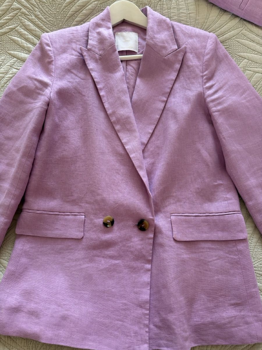 Mango Lotti di vestiti: MNG Blazer avec pantalon  Lilas  – Usato da Les Acacias venduto da Janar 1