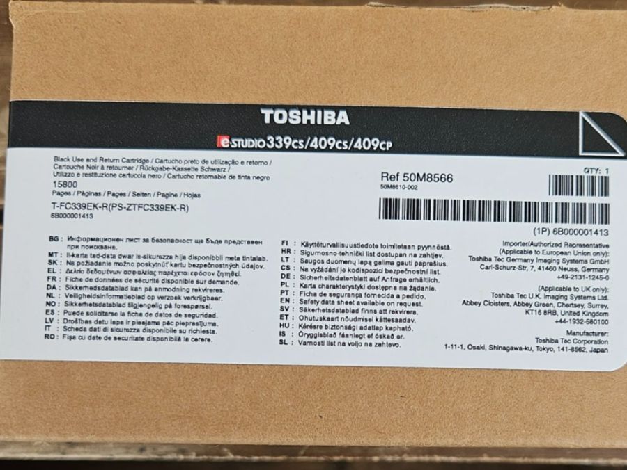 Cartucce per stampanti & toner: Toner BLACK Toshiba Studio 339cs 409cs 409cp – Nuovo e nell'imballaggio originale da Bern venduto da Techpoint 1