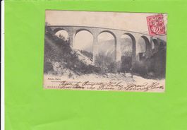 Albula Bahn Schmittnertobel Viadukt--1906 versendet
