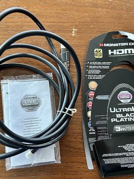 Cavi: Kabel Monster UltraHD Black Platinum 3m – Nuovo (secondo la descrizione) da Biel/Bienne venduto da fam_qjh6