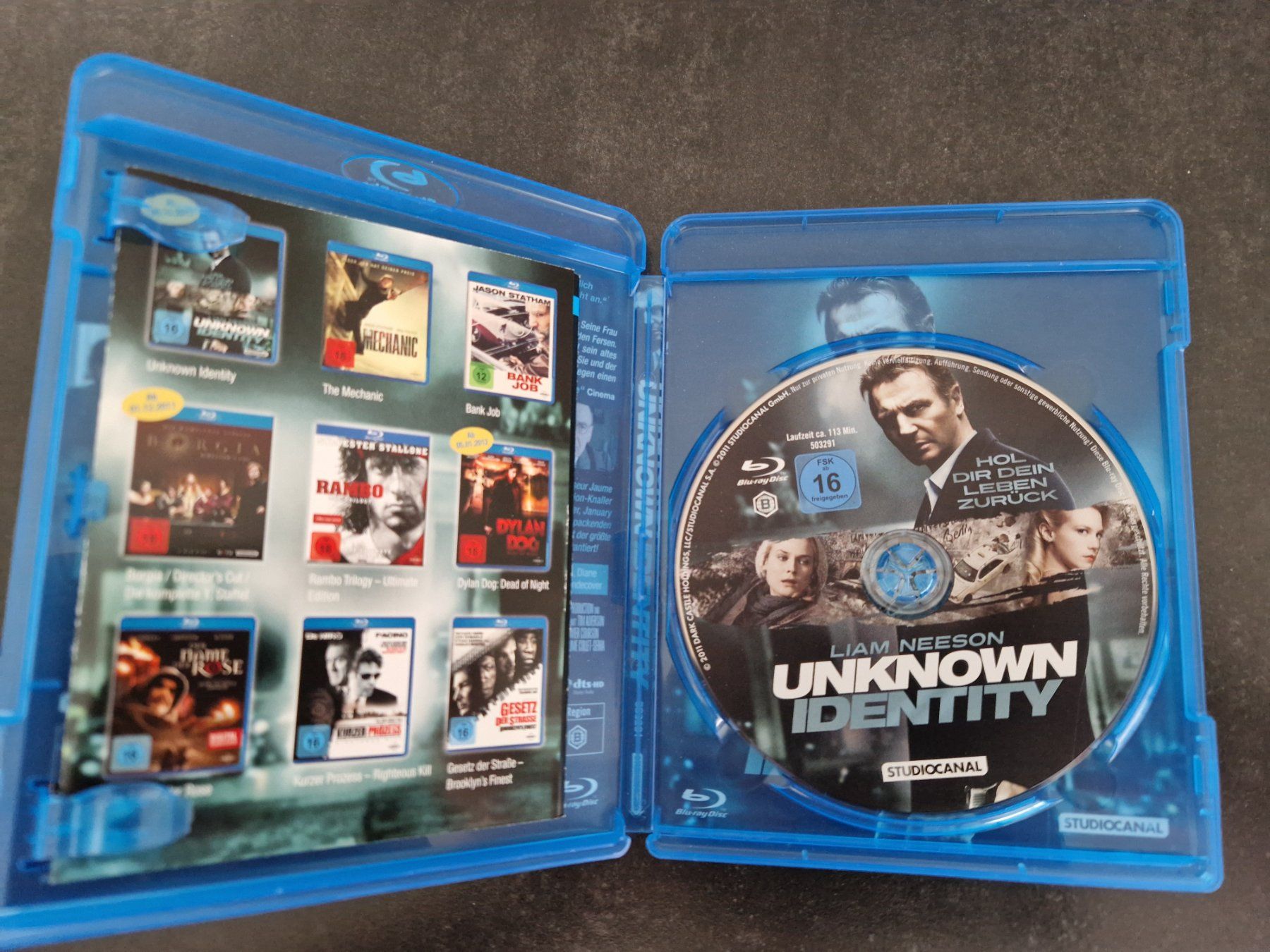 Tutti i DVDs: Unknown Identity Blu-Ray Topzustand – Usato da Buchs SG venduto da Herc01 1