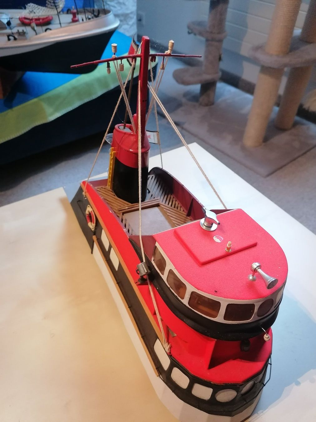 Graupner RC Modellbau: Rc Boot, Graupner, A. Bermpohl Seenotkreuzer , Winterprojekt – Defekt aus Romanshorn von  6