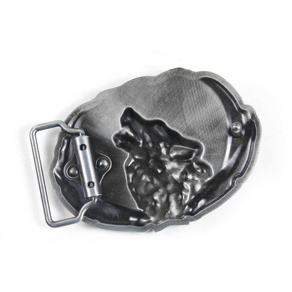 Gürtelschnallen: Metall Gürtelschnalle häulender WOLF – Neu und originalverpackt aus Münchwilen TG von ecudos10 1