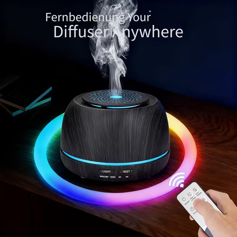 Diffusori di oli essenziali: COOLUCK Aroma-Diffusor & Luftbefeuchter – 300 ml inc. 4 Düft – Nuovo e nell'imballaggio originale da stans venduto da Kapferdesign 3