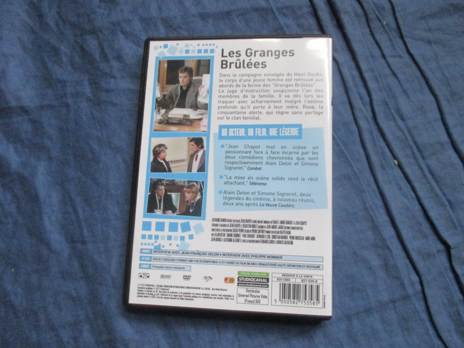 Tutti i DVDs: Les Granges Brulées (Delon - Signoret) – Usato da Colombier NE venduto da Nevenma 1