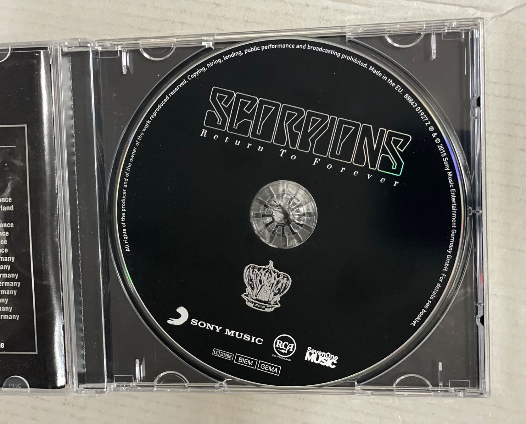 CD: Scorpions-Return To Forever – Usato da Muri b. Bern venduto da AdidasCollector 3