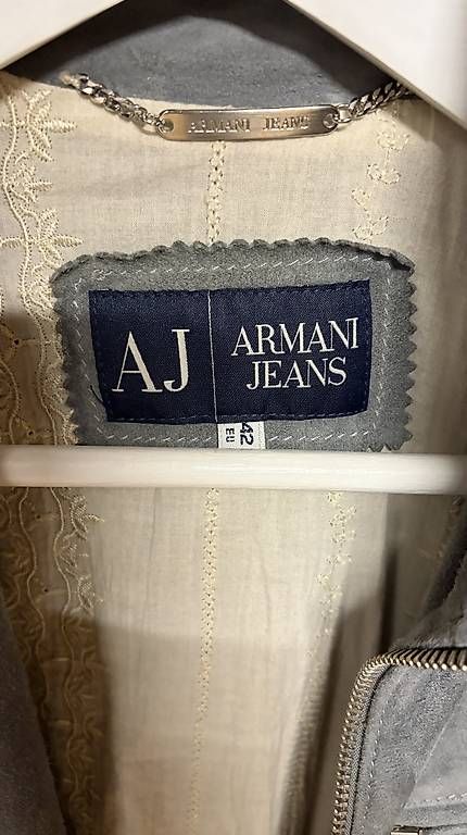 Giacche: Armani Jeans AJ Wildlederjacke grau – Usato da Biel/Bienne venduto da bza_b2vc 3