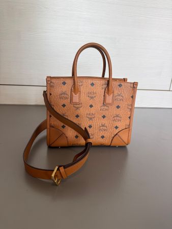 MCM München Visetos Tasche Small – Cognac – sehr guter Zusta
