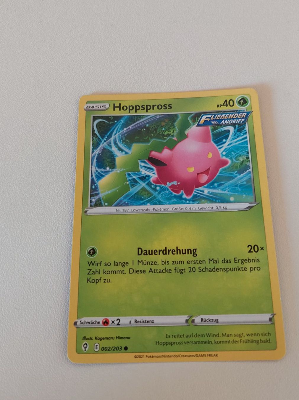 Pokémon Carte collezionabili: Hoppspross Pokemon Karte – Usato da Erlinsbach venduto da pfunky