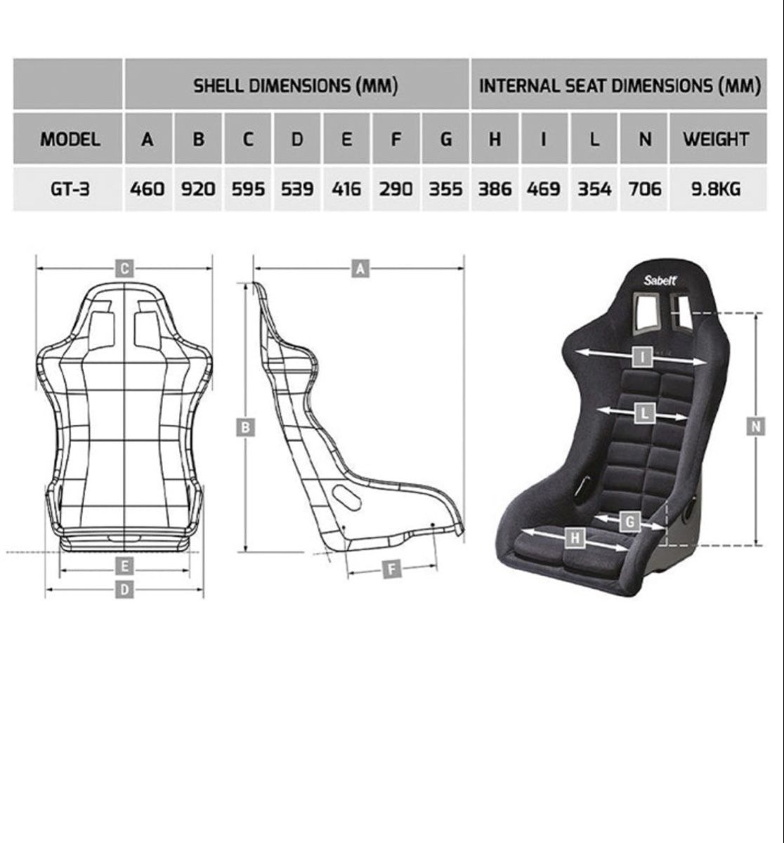 Accessori per altri veicoli: Sabelt GT3 Schalensitze Paar – Usato da Thun venduto da SANPA_90 8