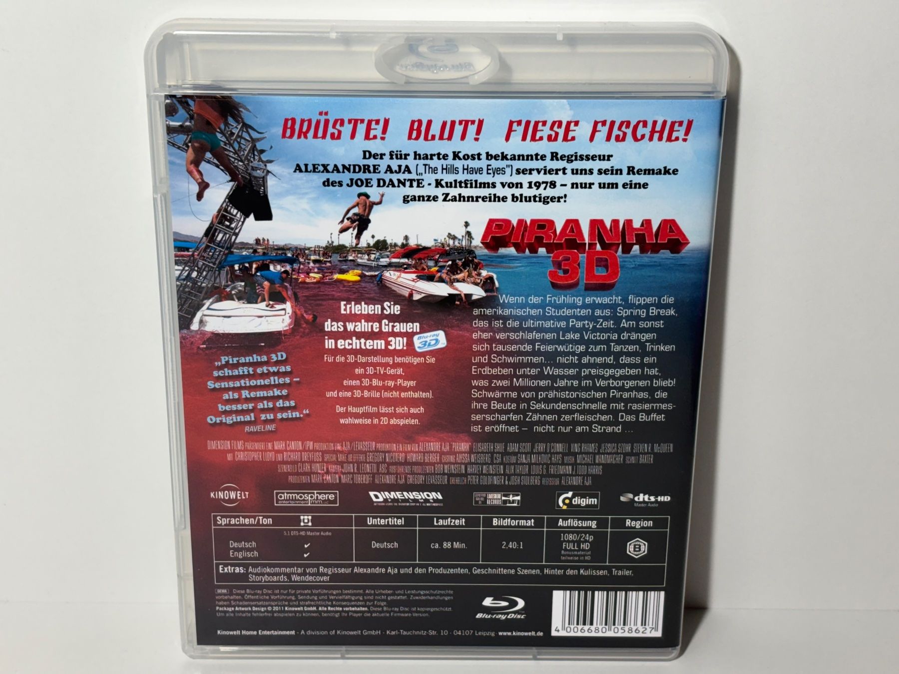 Tutti i DVDs: Piranha Blu Ray 3D – Usato da Wilderswil venduto da Sstriker 1