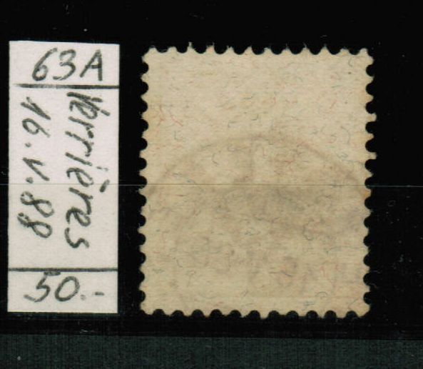 Tutti i francobolli: Wertziffer Nr.63A - VERRIÈRES – Usato da Bern venduto da peri02 1