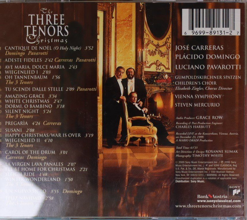 CD: The Three Tenors -Christmas – Usato da Luzern venduto da CONTENTI 2