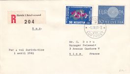 Erstflug Swissair Zürich - Nizza / Nice 1961