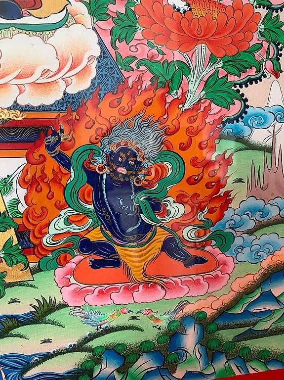 Dipinti: Tangka Buddha Chenrezig /dipinto ad acquarello – Nuovo (secondo la descrizione) da Caslano venduto da bri_5jft 1