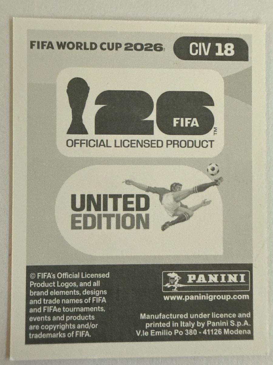 Panini Carte collezionabili: FIFA WM 2026 CIV 18 – Nuovo (secondo la descrizione) da Stäfa venduto da eko_lkv8 1