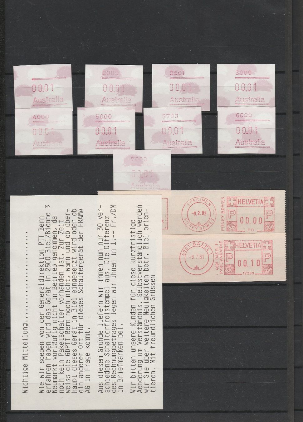 Tutti i francobolli: SFS Sammlung – Usato da Oberglatt ZH venduto da Wiedmi6 1