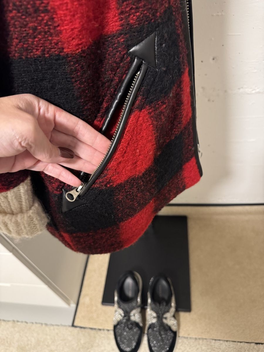 Isabel Marant Giacche: Isabel Marant Étoile Jacket Red/Black Wool Blend Sz 34 – Nuovo (secondo la descrizione) da Sarnen venduto da vik_jw5z 5