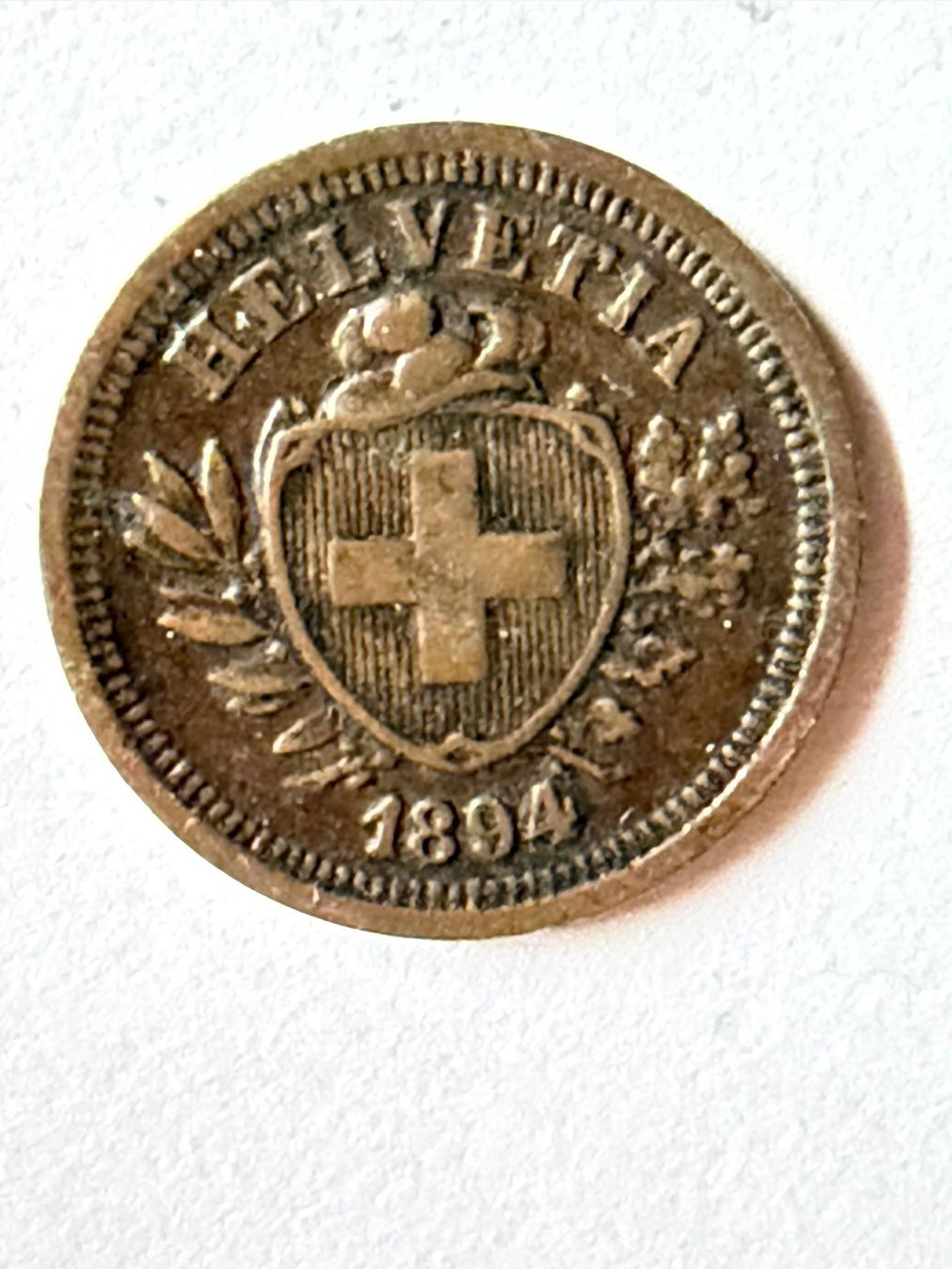 Alle Münzen: 1 Rappen 1894 ** – Gebraucht aus untervaz von Wingert 1