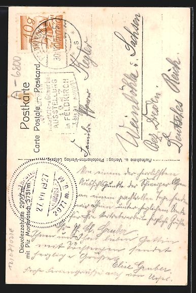 Cartoline postali: Diavolezzahütte mit Wanderer bei der Ra – Usato da Berlin venduto da bartko-reher 1