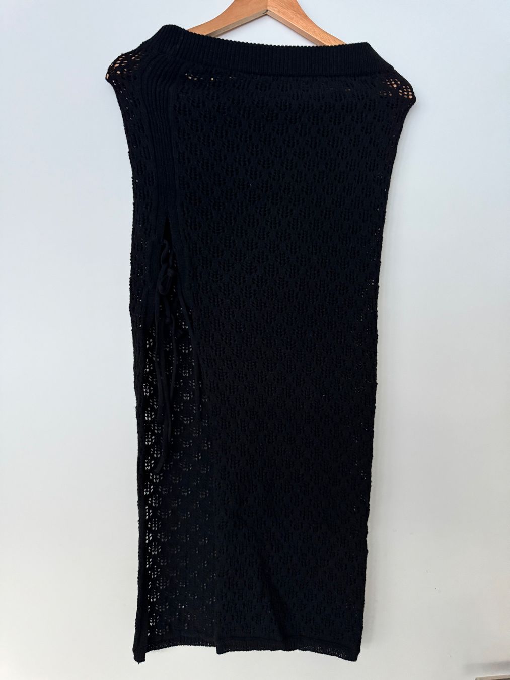 Pull&Bear Gonne: Schwarzer Strickrock mit Schlitz – Usato da Rudolfstetten venduto da krach 3