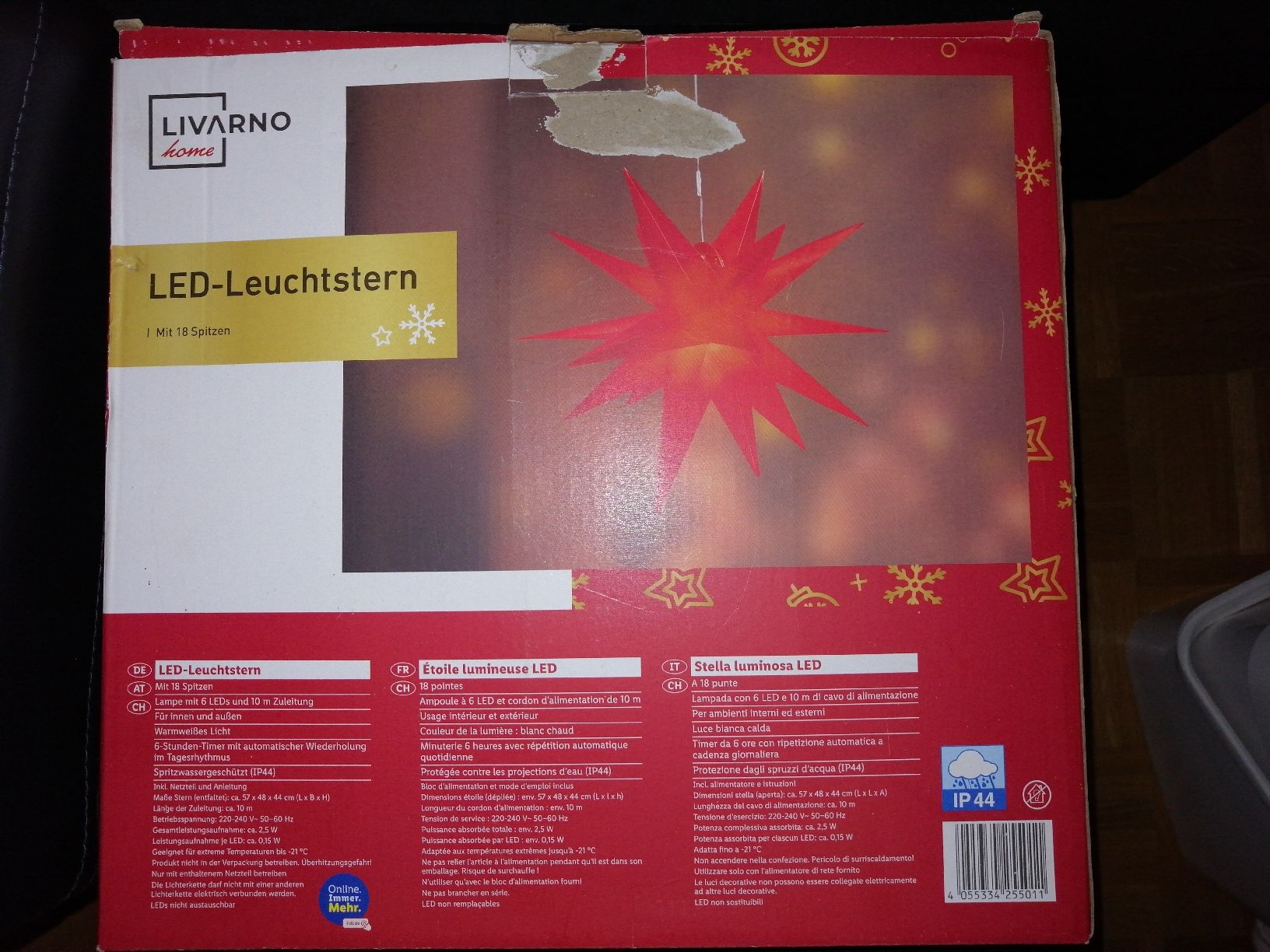 Roter LED-Leuchtstern Weihnachten Deko Stern Livarno (Neu (gemss  Beschreibung)) in Kriens fr CHF 10  mit Lieferung auf Ricardo kaufen