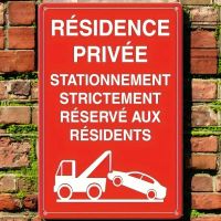 Panneau Enseigne Stationnement interdit Propriété privée