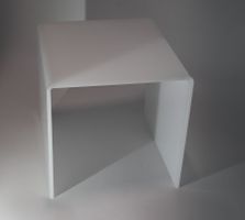 Helios Acryl Deko-Brücke, opal weiss, 15x15x15cm