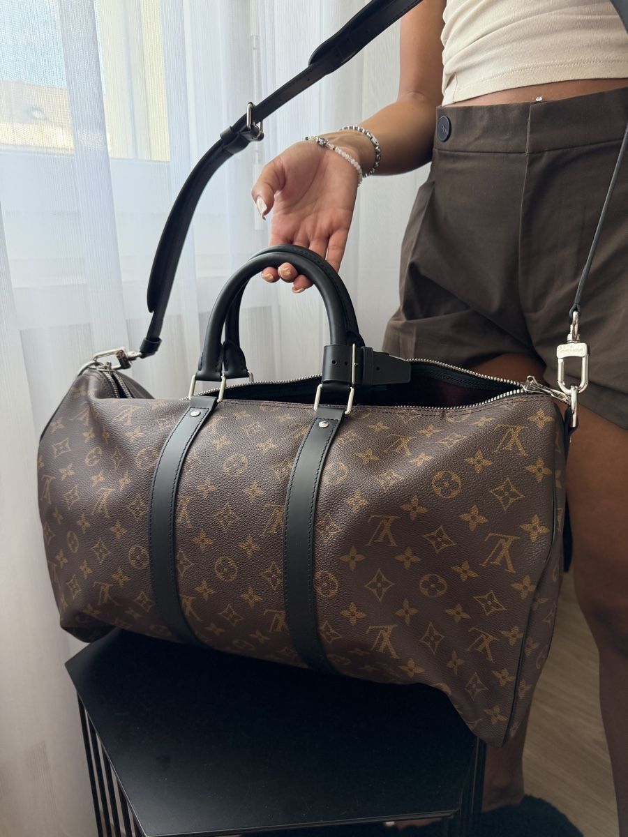 Louis Vuitton Taschen: Borsa Louis Vuitton Keepall 45 Monogram Macassar Tela – Neu (gemäss Beschreibung) aus Safenwil von gju_g59n 6