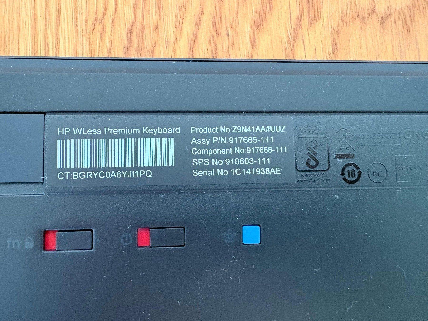 Hewlett Packard Tastaturen: HP Wless premium keyboard – Gebraucht aus Corminboeuf von lau_gq57 1
