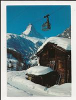 AK 1988 Luftseilbahn Zermatt Trockener Steg