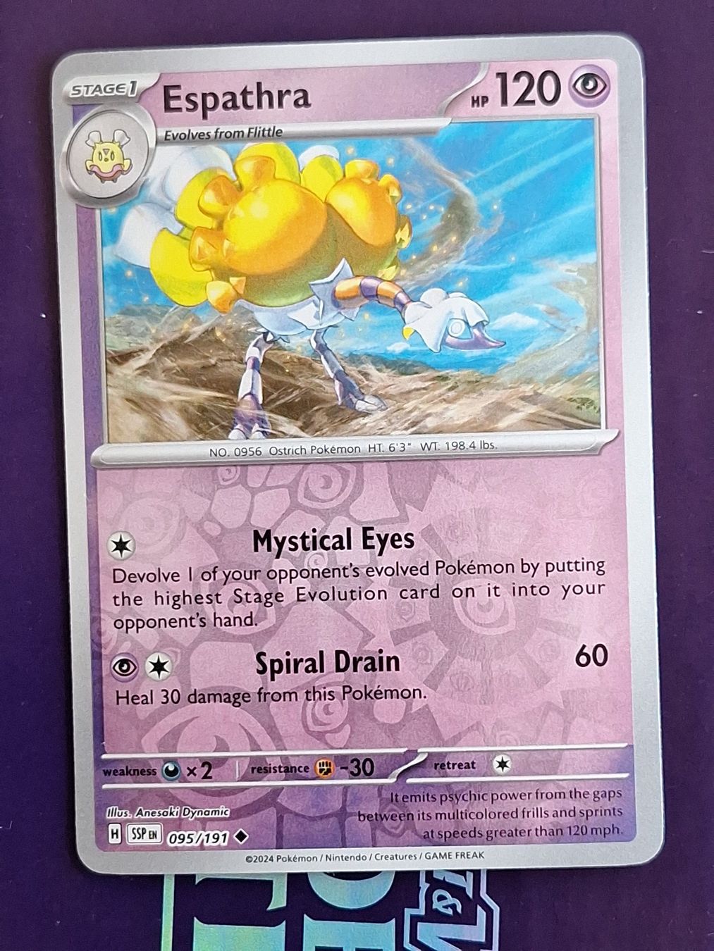 Pokémon Sammelbilder & Trading cards: Espathra - Reverse Holo - Pokemon Surging Sparks – Gebraucht aus Altstätten SG von GGsGameshop
