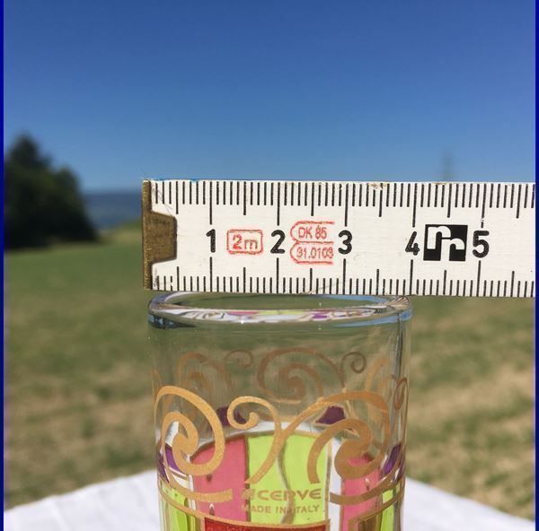 Bicchieri: 2 Cerve  Digestif-Glas   Schnapsglas  Blumenvase Handarbeit – Usato da Subingen venduto da ArtBead 8